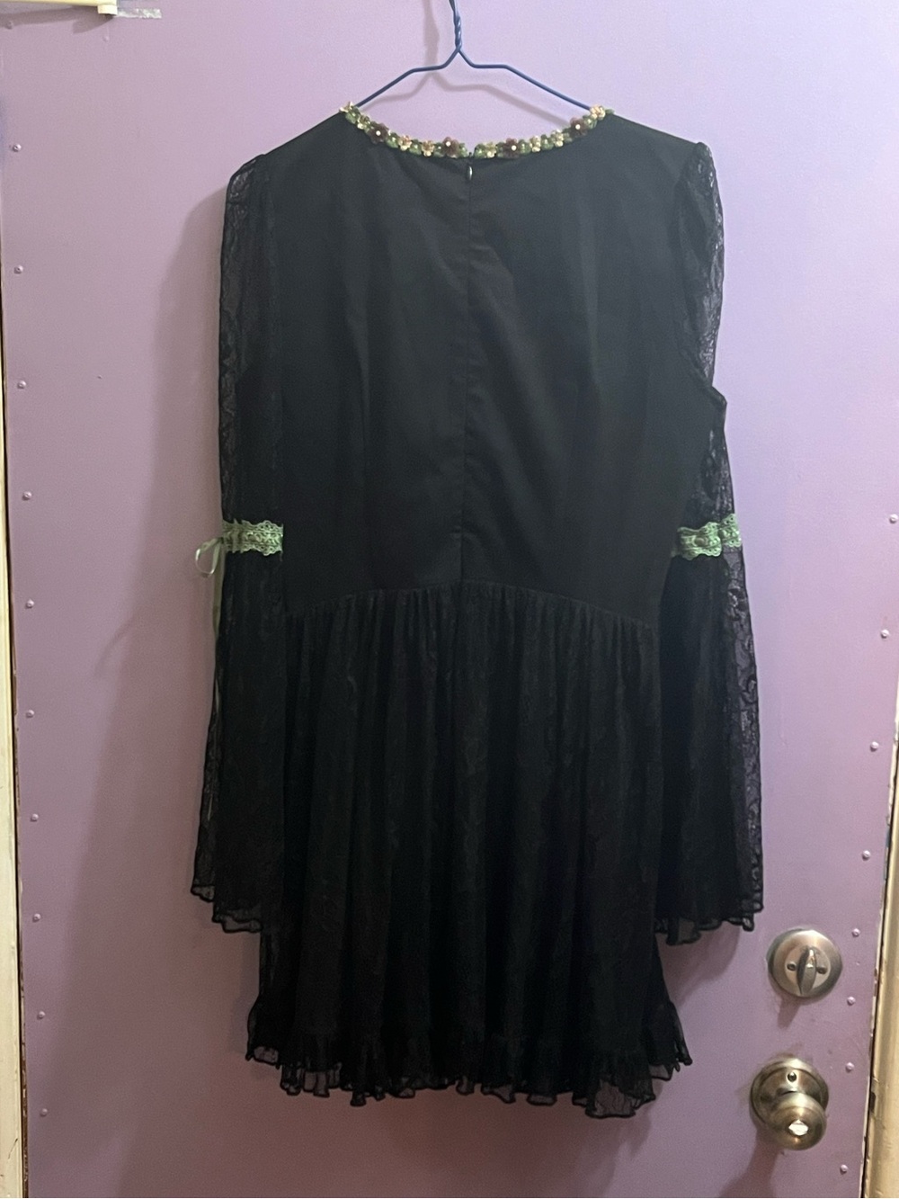DollsKill Current Mood MYTHS N' LEGENDS MINI DRESS - BLACK LACE, size L (BNWT) - Picture 9 of 10